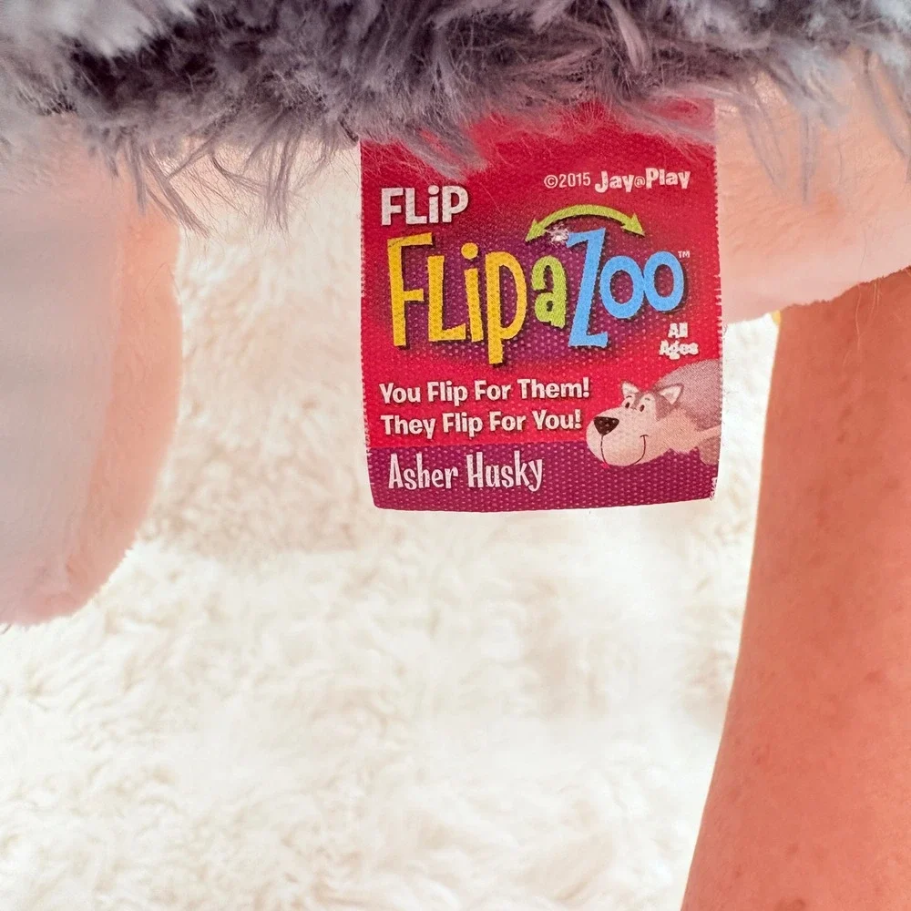 FlipAZoo Asher Husky Poppi Polar Bear Reversible Plush 2015‎ Jay At Play Toy